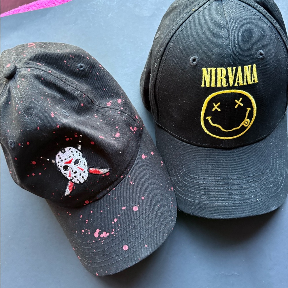 Black Nirvana and Graphic Baseball Caps